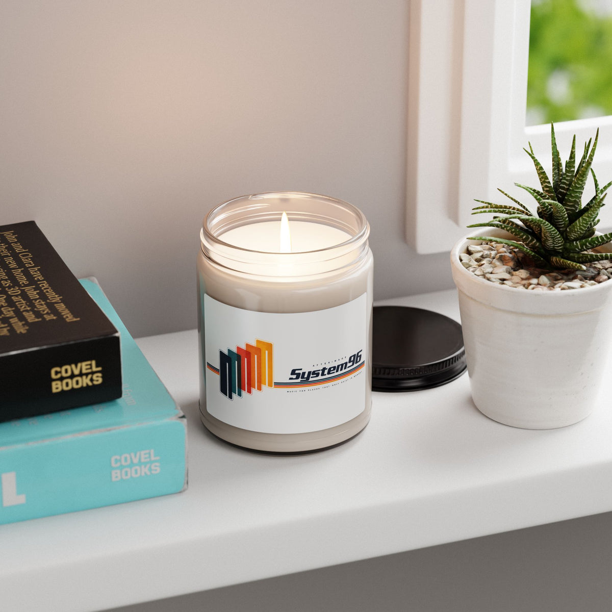 System96 Branded Soy Candle — 9oz Scented Jar