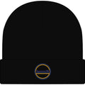 System96 Logo Cuff Beanie — Retro Tech Embroidered Winter Hat