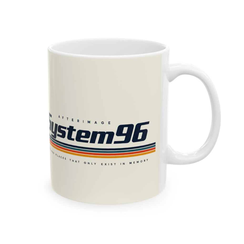 Retro Systems Ceramic Mug — 'System 86' Vintage Tech Logo Coffee Cup (11oz & 15oz)